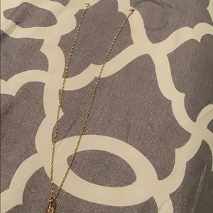 Letter “B” Necklace, Gold
